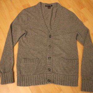 Michael Kors 100% Cashmere Grey Cardigan Sweater